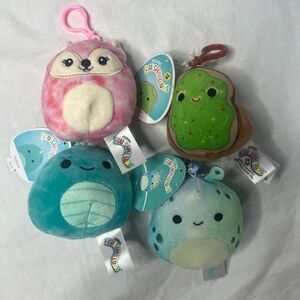 Squishmallow clip lot (4)
